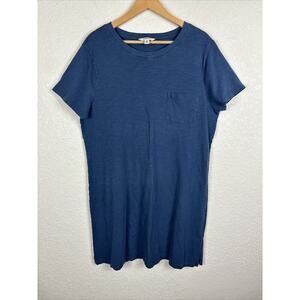 GOODTHREADS Women’s T-shirt Dress Size‎ XL Blue Comfort Minimalist Casual Brunch